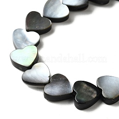 Нити бусин из натуральной черной ракушки для губ BSHE-D300-06B