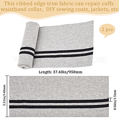 Эластичная ребристая ткань из полиэстера для манжет DIY-WH0028-96E