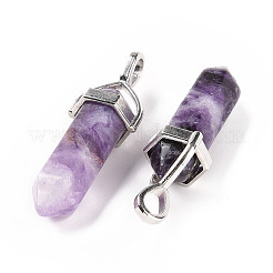 Кулоны с острым концом из натурального кристалла кварца&nbsp;G-F295-05Q