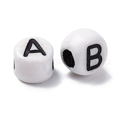 Непрозрачные акриловые бусины OACR-M020-01C