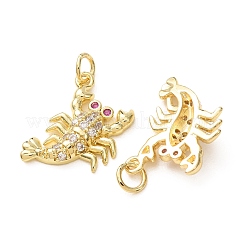 Pendentifs en laiton micro pave camélia zircone cubique&nbsp;CU-E003-18G-25