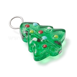 Подвески ручной работы из неровной стеклянной эмали PALLOY-JF04469-02