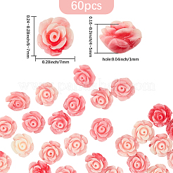 60 шт. синтетические ракушечные крашеные бусины&nbsp;SHEL-PA0001-01B
