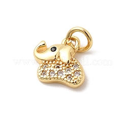 Ottone micro spianare pendenti zirconi&nbsp;KK-Z135-04G-02