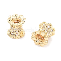 Латунные микропаве из прозрачного кубического циркония KK-P271-39B-05