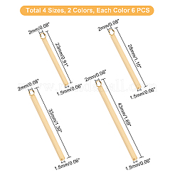 Pendentifs en acier inoxydable 304 2 couleur&nbsp;STAS-UN0033-08