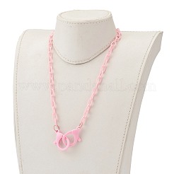 Colliers de chaîne de câble en plastique ABS personnalisés&nbsp;NJEW-JN03310-09