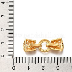 925 Faltschließe aus klarem Zirkonia in Mikropavé-Optik aus Sterlingsilber&nbsp;STER-M018-03G