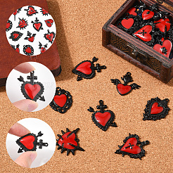 16 шт. 8 стиля подвески из сплава эмали в готическом стиле&nbsp;PALLOY-SC0004-45B