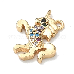 Colgante micropavé cubic zirconia de latón&nbsp;KK-I476-25B-G02