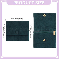 Мешочки для хранения украшений из бархатной ткани&nbsp;ABAG-WH0048-24B