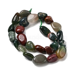 Природного индийского агата бисер нитей&nbsp;G-P601-A09-02