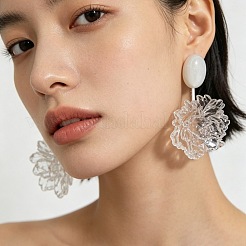 Pendientes colgantes de resina para mujer&nbsp;WG21832-01