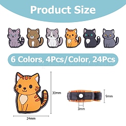 6 цвет пластиковых бусин&nbsp;FIND-HS0001-05