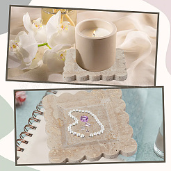 Мраморные тарелки для украшений AJEW-WH20020-239A