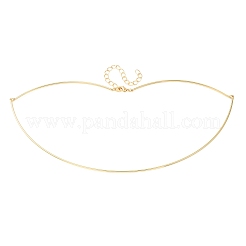 Colliers ras du cou en laiton de 1.5 mm avec torsion&nbsp;KK-CBA3297-12G