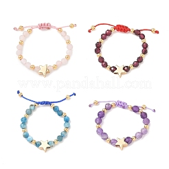 Природные Каменные Кольца &nbsp;RJEW-JR00897