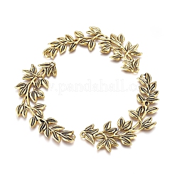 Разъемы для звеньев оливковой ветви из сплава в тибетском стиле&nbsp;PALLOY-J082-04AG