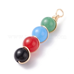 Pendentifs en jade blanc naturel&nbsp;PALLOY-JF01150