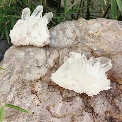 天然水晶クラスターオーナメント  ホームオフィスのデスクトップの風水装飾用  83x64x32.5mm&nbsp;DJEW-PA0001-08