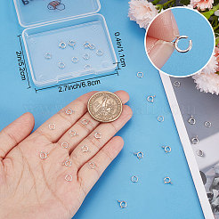 20 шт. 925 пружинные кольцевые застежки из стерлингового серебра STER-BBC0001-48