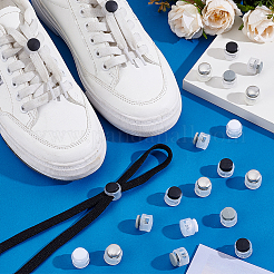 80 шт. 4-х цветные пластиковые пружинные шнуровые замки&nbsp;BUTT-AR0001-27