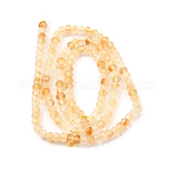 Природный желтый кварц нитей бисера G-S387-A03-3x4mm