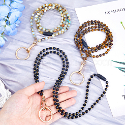 Ремешки для визиток из натуральных драгоценных камней HJEW-FH00039