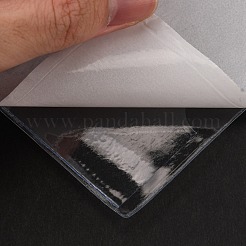 粘着ラベルホルダーポケット  インデックスカードポケット  粘着名刺ホルダー  カードの整理・保護に  画像  垂直  長方形  透明  120x90x0.5mm  50個/袋&nbsp;AJEW-WH0304-05D