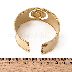 Браслеты-манжеты из нержавеющей стали 304 с эмалью для женщин&nbsp;BJEW-B166-02G