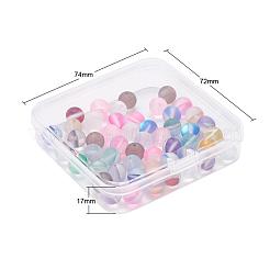 50 шт. 10 цвета синтетические бусины из лунного камня G-YW0001-07