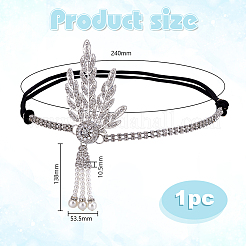 1шт. ободки из цинкового сплава со стразами&nbsp;OHAR-HY0001-03P