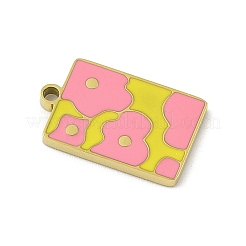 Подвески из нержавеющей стали 304 с эмалью&nbsp;STAS-U039-10G