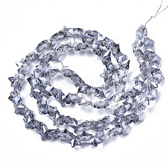 電気メッキガラスビーズセット  スター  虹メッキ  9.5x10x5.5mm  穴：0.9mm  約103個/連  25.20インチ（64cm）&nbsp;EGLA-N002-05G