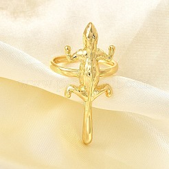 Регулируемые латунные кольца для пальцев для женщин&nbsp;RJEW-B114-02G