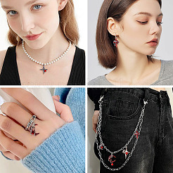 24 pz 6 stili pendenti in lega di resina&nbsp;FIND-TA0009-58