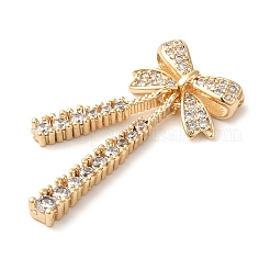 Латунные микро проложить кубического циркония бусы KK-G503-45G