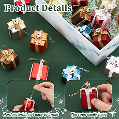 16 décoration suspendue en plastique à thème de Noël&nbsp;AJEW-NB0005-46