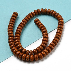 Окрашенные синтетические бирюзовые бусы нити G-B070-B01-01