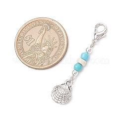 Подвесные украшения из сплава в тибетском стиле с тематикой океана&nbsp;HJEW-JM03439
