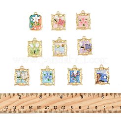 10шт 10 стиля подвески из сплава с эмалью&nbsp;ENAM-FS0003-27