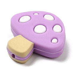 Экологичные силиконовые фокусные бусины в форме грибов&nbsp;SIL-Z005-01A