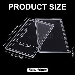 10 шт. акриловых упаковочных коробок с крышками для золотых слитков&nbsp;CON-ME0001-01