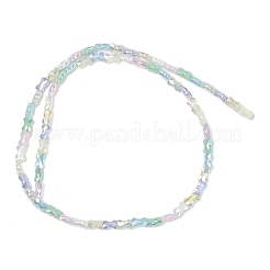 Chapelets de perles en verre électroplaqué&nbsp;EGLA-G039-06A-01