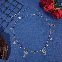 1 pendentif gothique en alliage&nbsp;NJEW-BM0001-06