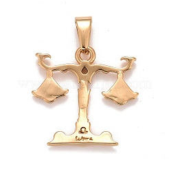 Placcatura ionica (ip) ciondoli in acciaio inossidabile 304&nbsp;LS-STAS-D165-14G-09