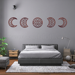 Полые деревянные настенные украшения AJEW-WH0323-36C-01