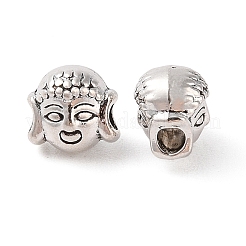 Сплавочные овальные бусины тибетского стиля  FIND-C060-022AS