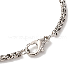 Богемный полые каплевидные сплав паве стеклянные имитация лунного камня подвески ожерелья для женщин FS-WG4BB29-01