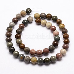 Естественные новые нити бордюра из яшмы в океане&nbsp;LS-G-G954-01-8mm